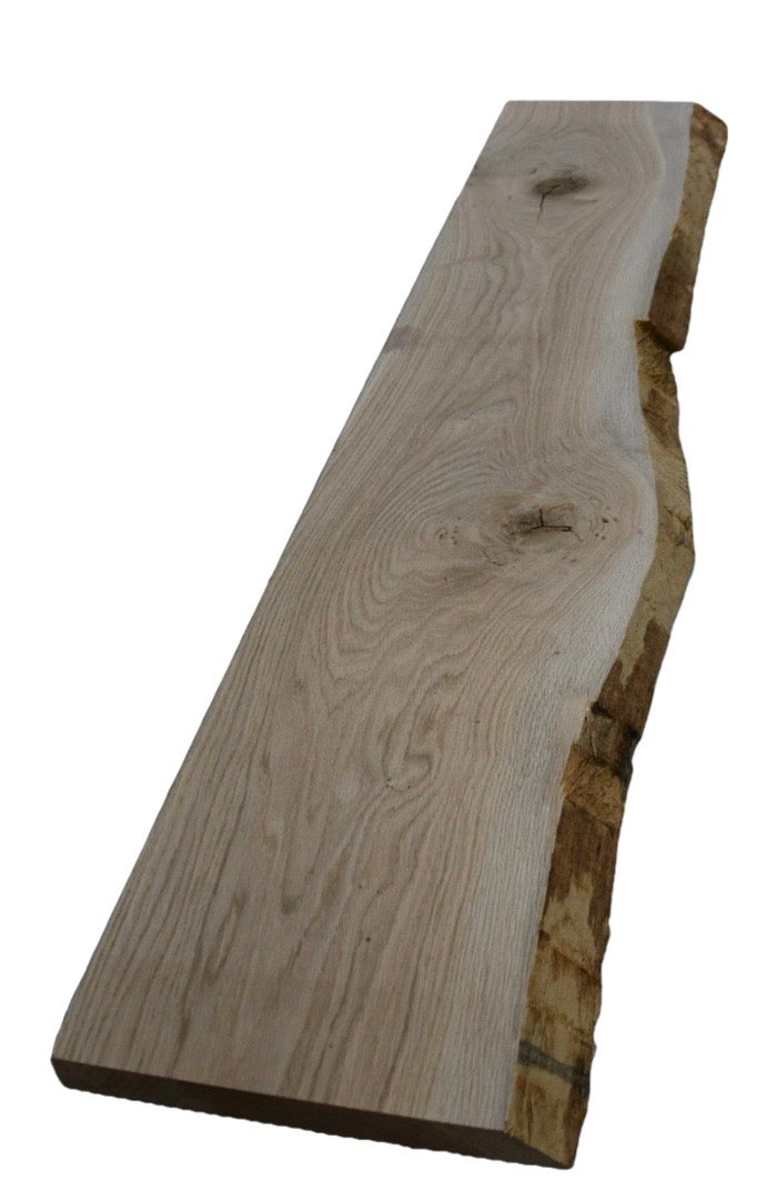 Planed/planed wide plank in solid oak, 149.5x28.5/30.5cm in 3.5cm thickness