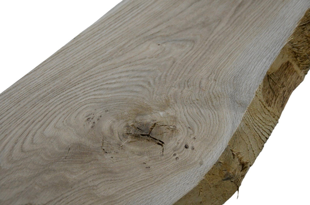 Planed/planed wide plank in solid oak, 149.5x28.5/30.5cm in 3.5cm thickness