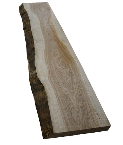 Planed/planed wide plank in solid oak, 149.5x30.5/32.5cm in 4.5cm thickness