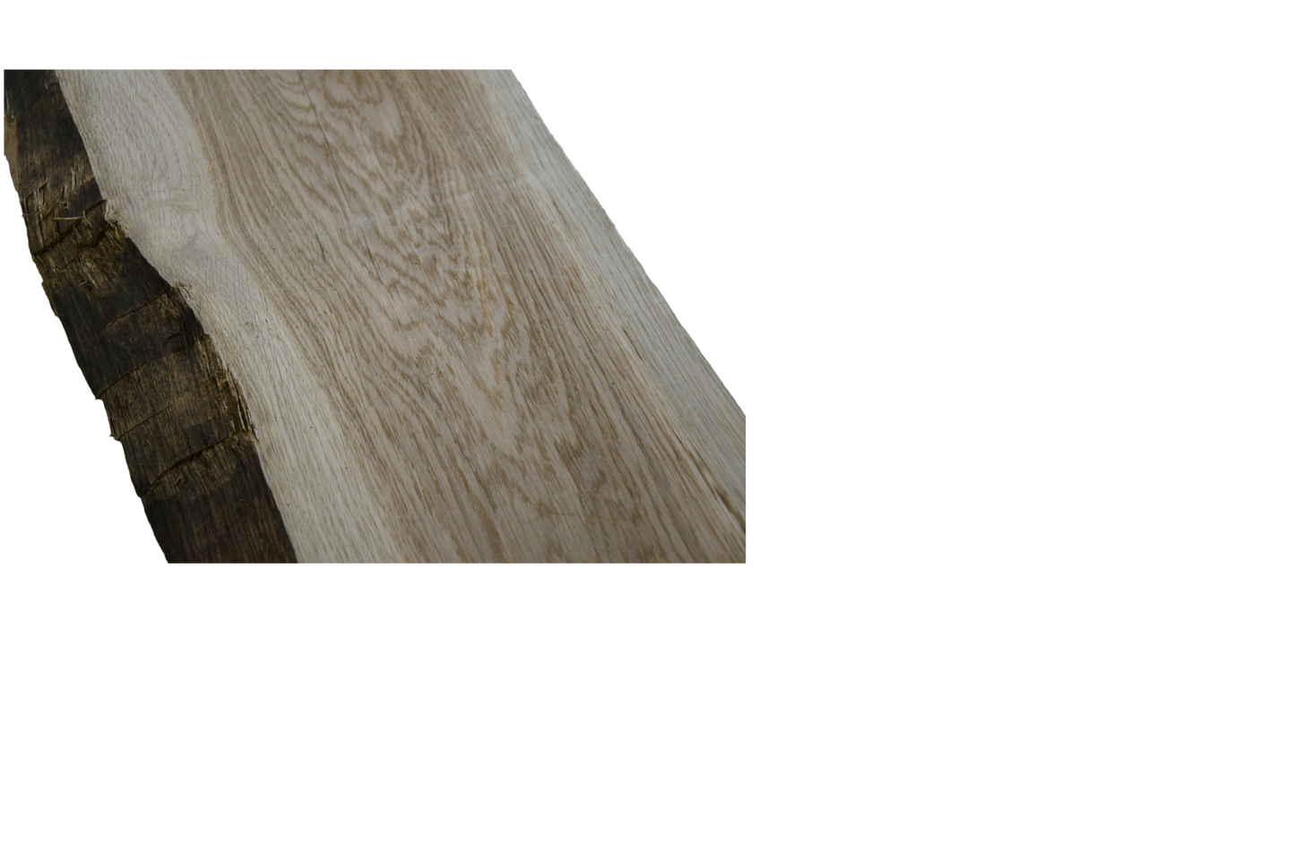 Planed/planed wide plank in solid oak, 149.5x30.5/32.5cm in 4.5cm thickness