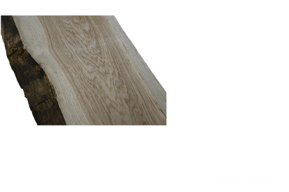 Planed/planed wide plank in solid oak, 149.5x30.5/32.5cm in 4.5cm thickness